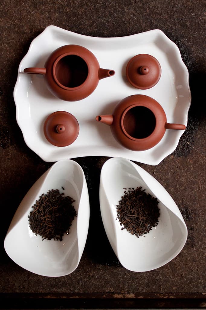 twin teapots
